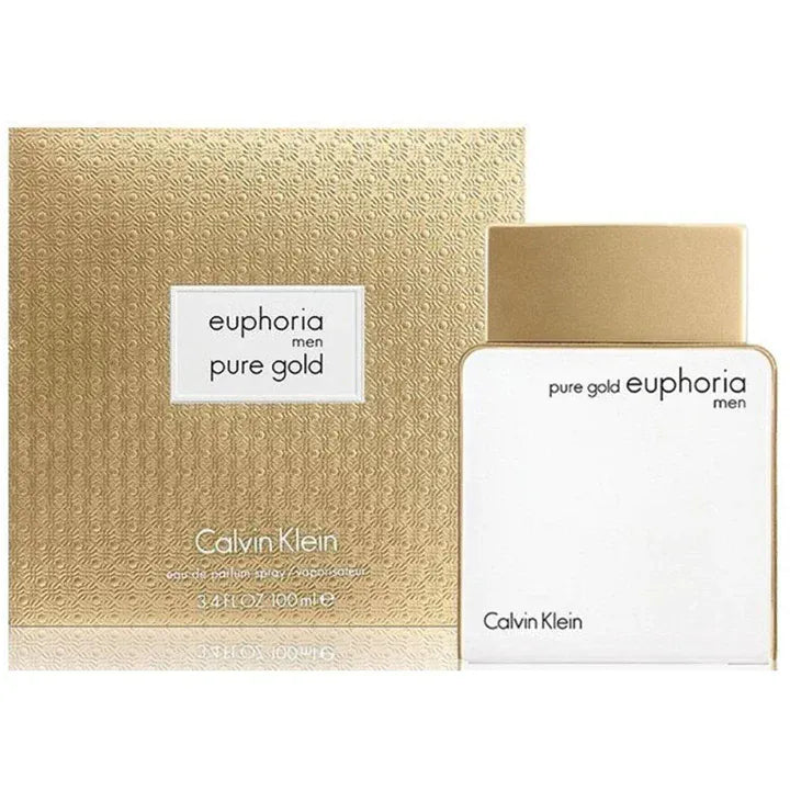 Calvin Klein Pure Gold Euphoria Men Perfume/Cologne For Men Eau de Parfum 3.4 Oz Edp