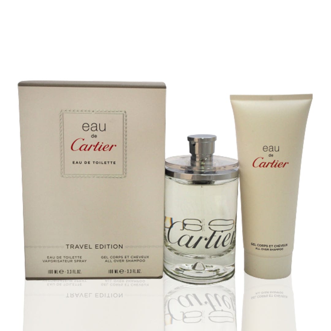 Cartier Eau De Cartier Gif Set Unisex Perfume/Cologne For Men & Women Eau De Toilette Spray 3.3 Oz 