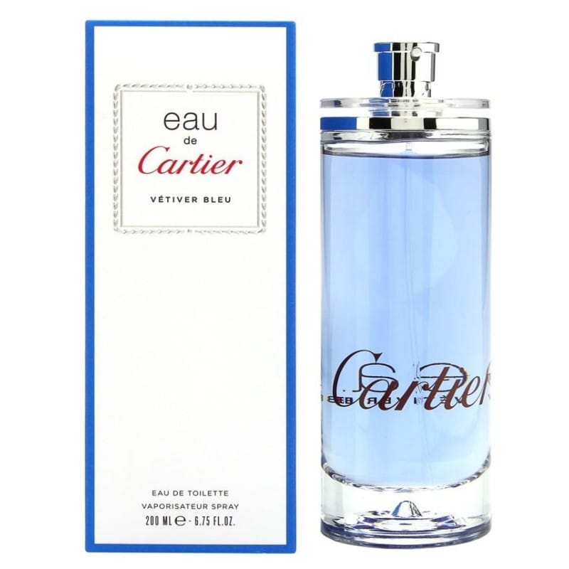 Cartier Eau De Cartier Vetiver Bleu Unisex Perfume/Cologne For Men & Women Eau De Toilette Spray 6.75 Oz 