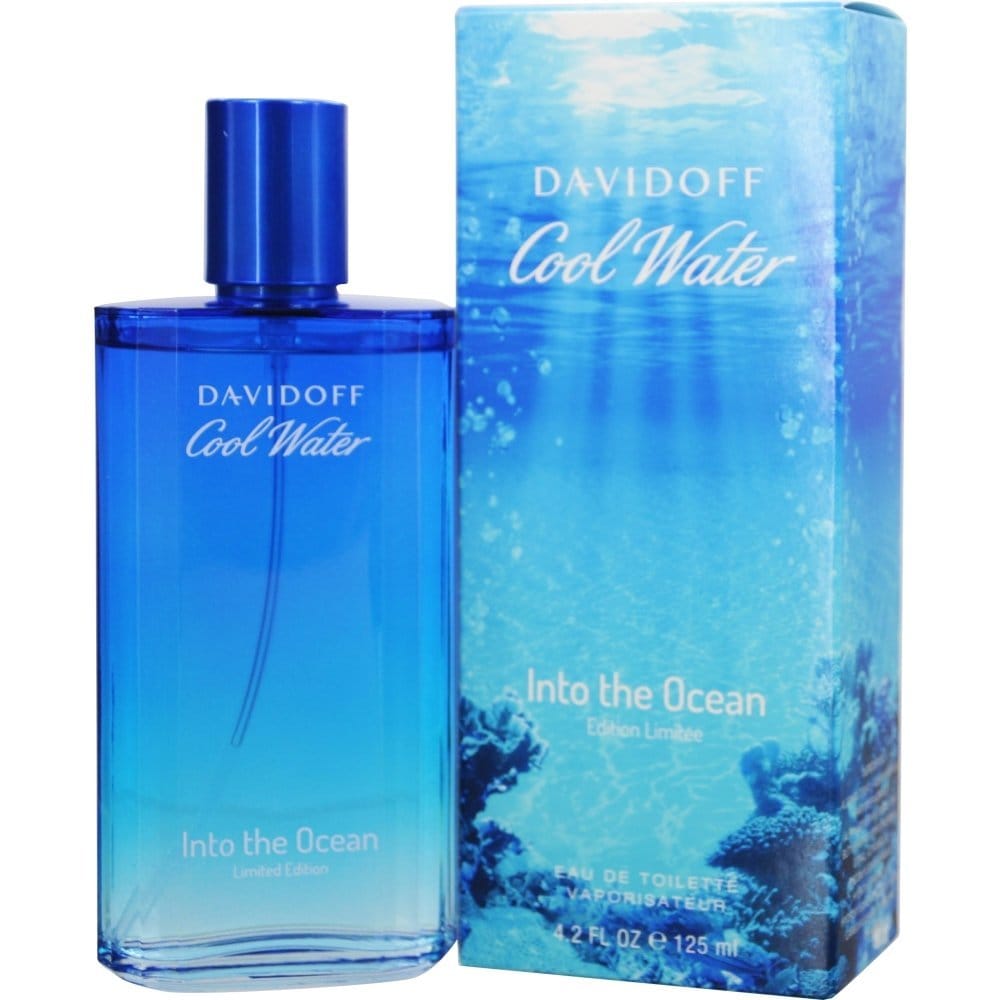 Davidoff Cool Water Into The Ocean Cologne For Men Eau De Toilette Spray 4.2 Oz