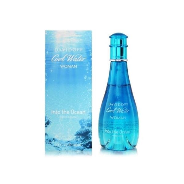Davidoff Cool Water Into The Ocean Perfume For Women Eau De Toilette Spray 3.4 Oz