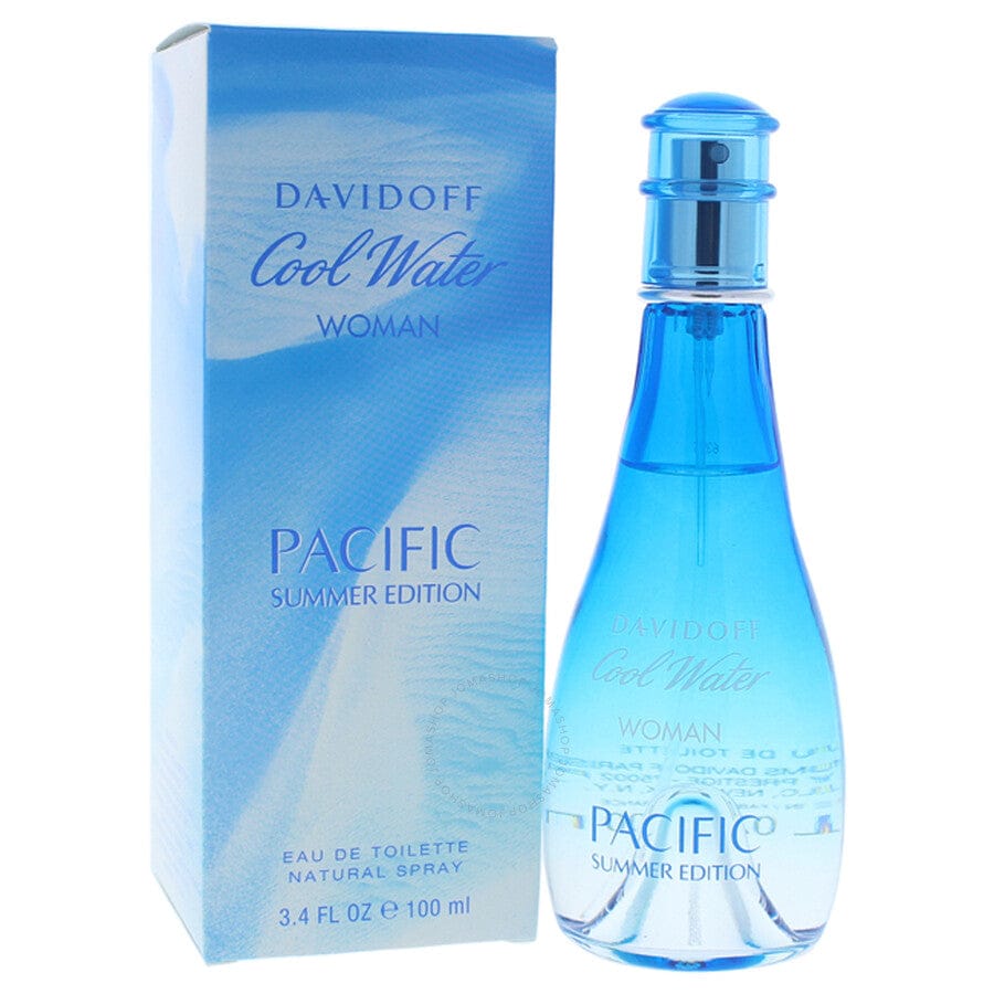 Davidoff Cool Water Pacific Summer Edition Perfume For Women Eau De Toilette Spray 3.4 Oz