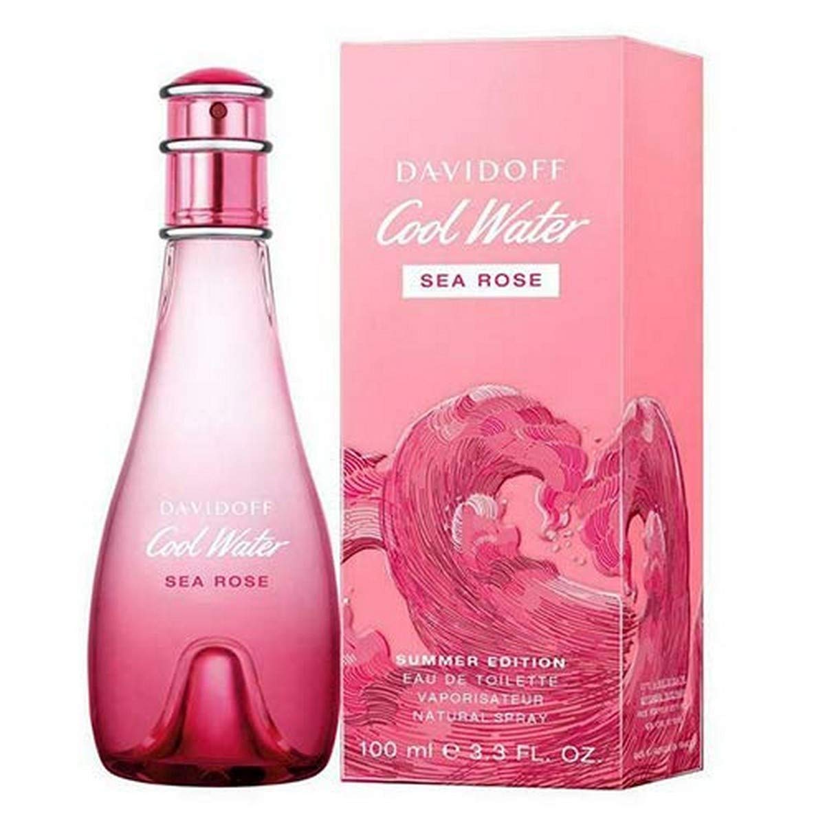 Davidoff Cool Water Sea Rose Summer Edition Perfume For Women Eau De Toilette Spray 3.4 Oz