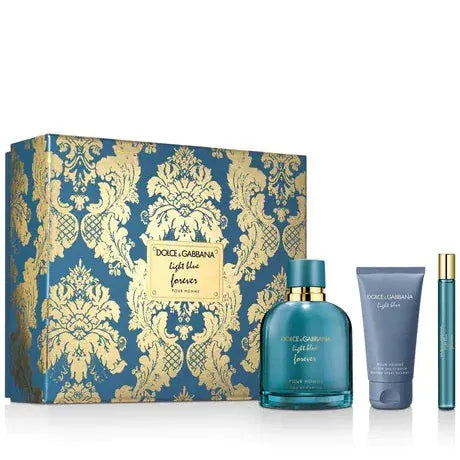 Dolce Gabbana Light Blue Forever - For Men Eau de Parfum Gift Set 3.3 oz / 100 ml