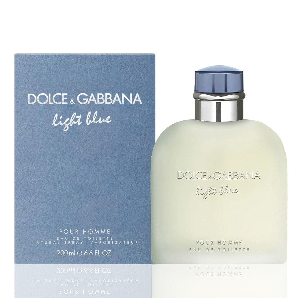 Dolce Gabbana Light Blue Pour Homme For Men Eau de Toilette  6.7 oz / 200 ml