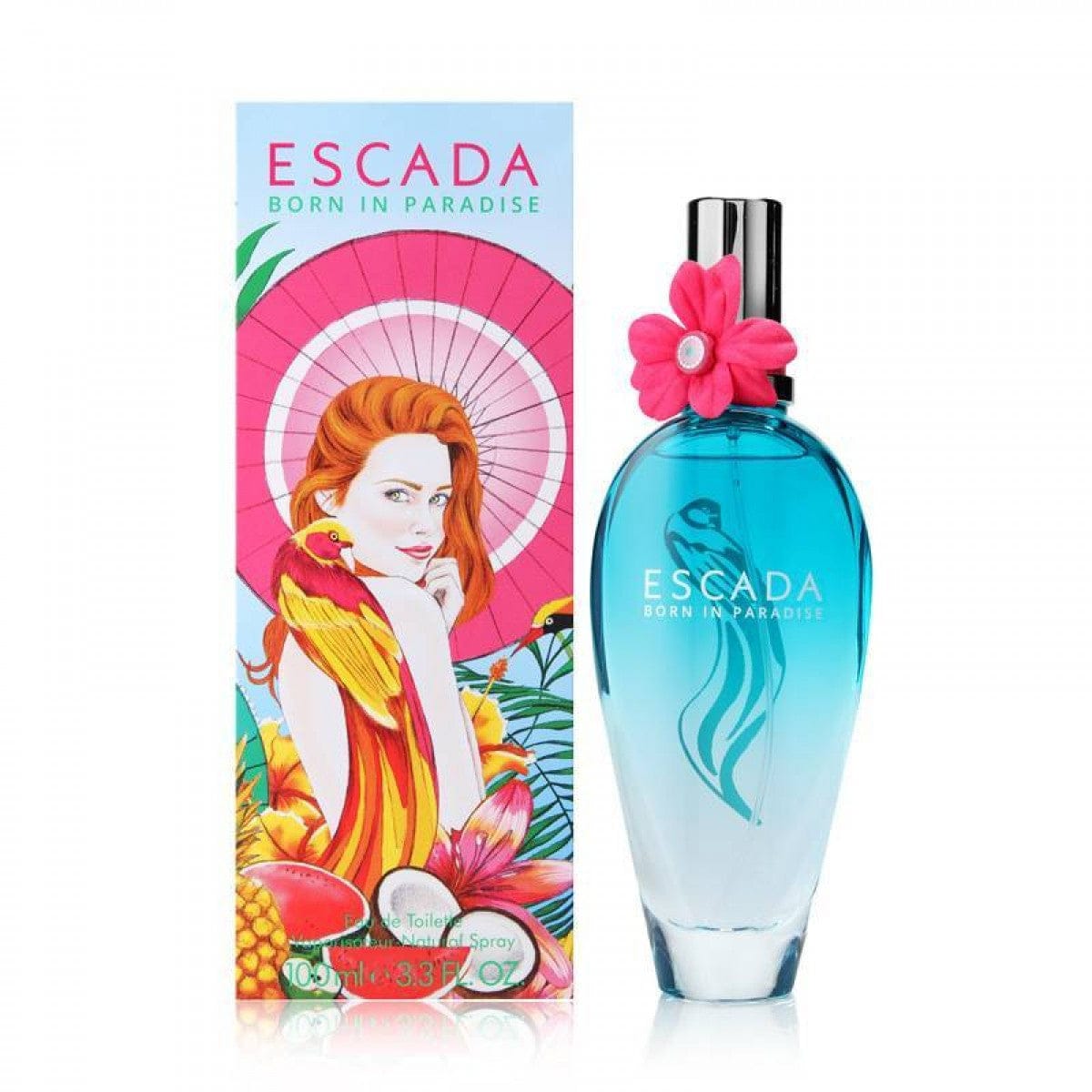 Escada Born In Paradise Perfume For Women Eau De Toilette  Spray 3.3 Oz / Gift Set 3.3 oz 3.3 oz
