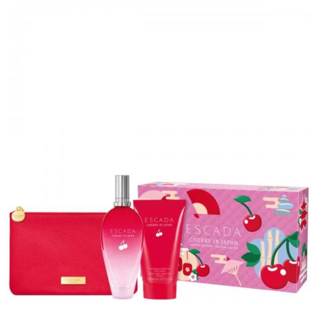 Escada Cherry In Japan Women’s Perfume/Cologne For Women Eau de Parfum 3.3 / Gift Set 3.3 ozEdp Gift Set 3.3 oz