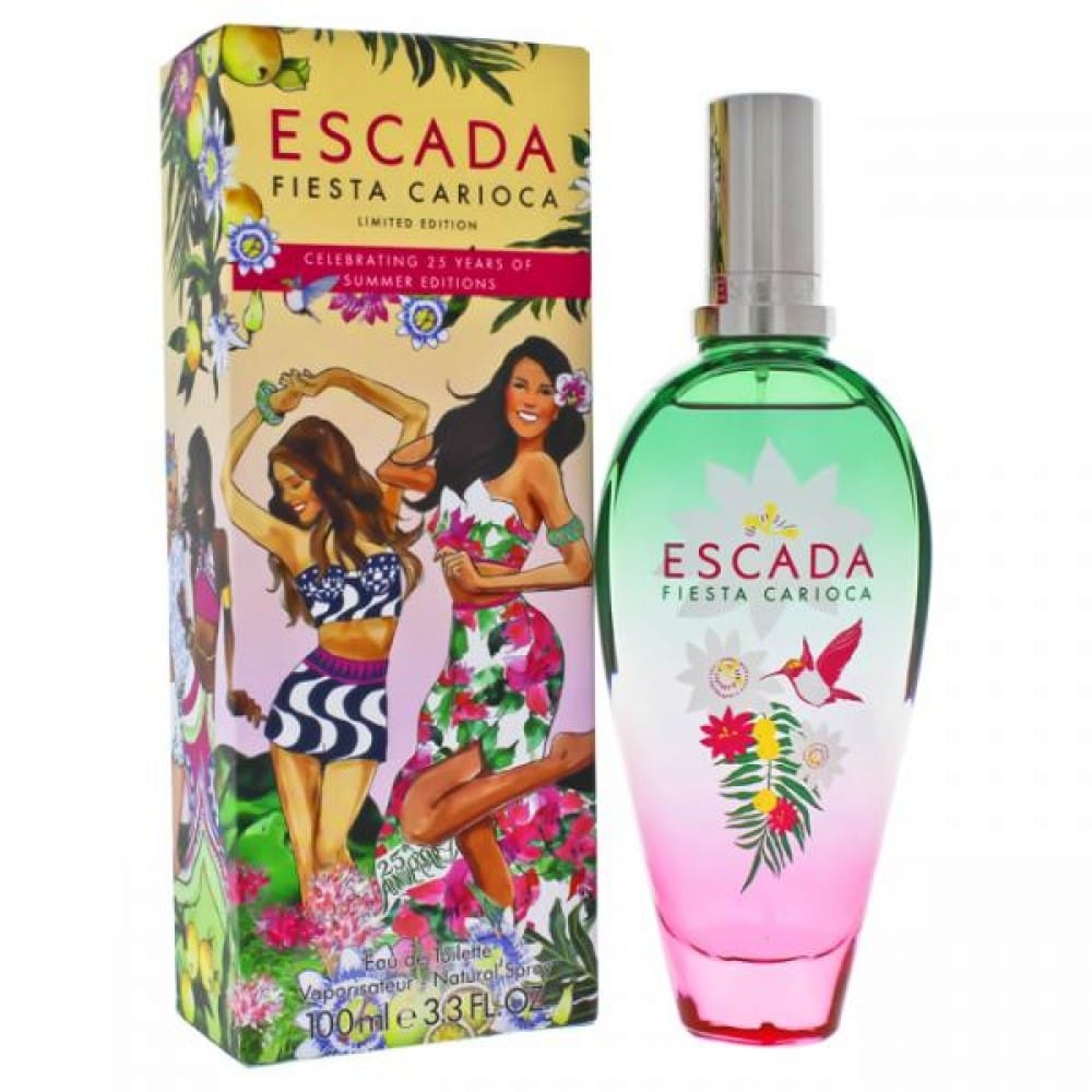 Escada Fiesta Carioca Perfume For Women Eau De Toilette Spray 3.3 Oz