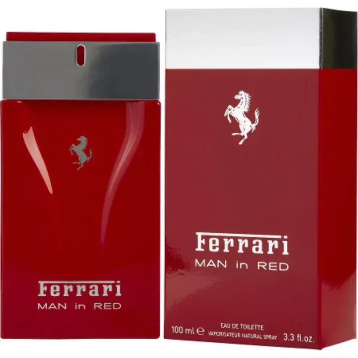 Ferrari Ferrari Man in Red Men’s Perfume/Cologne For Men Eau de Toilette 3.3 Oz Edt