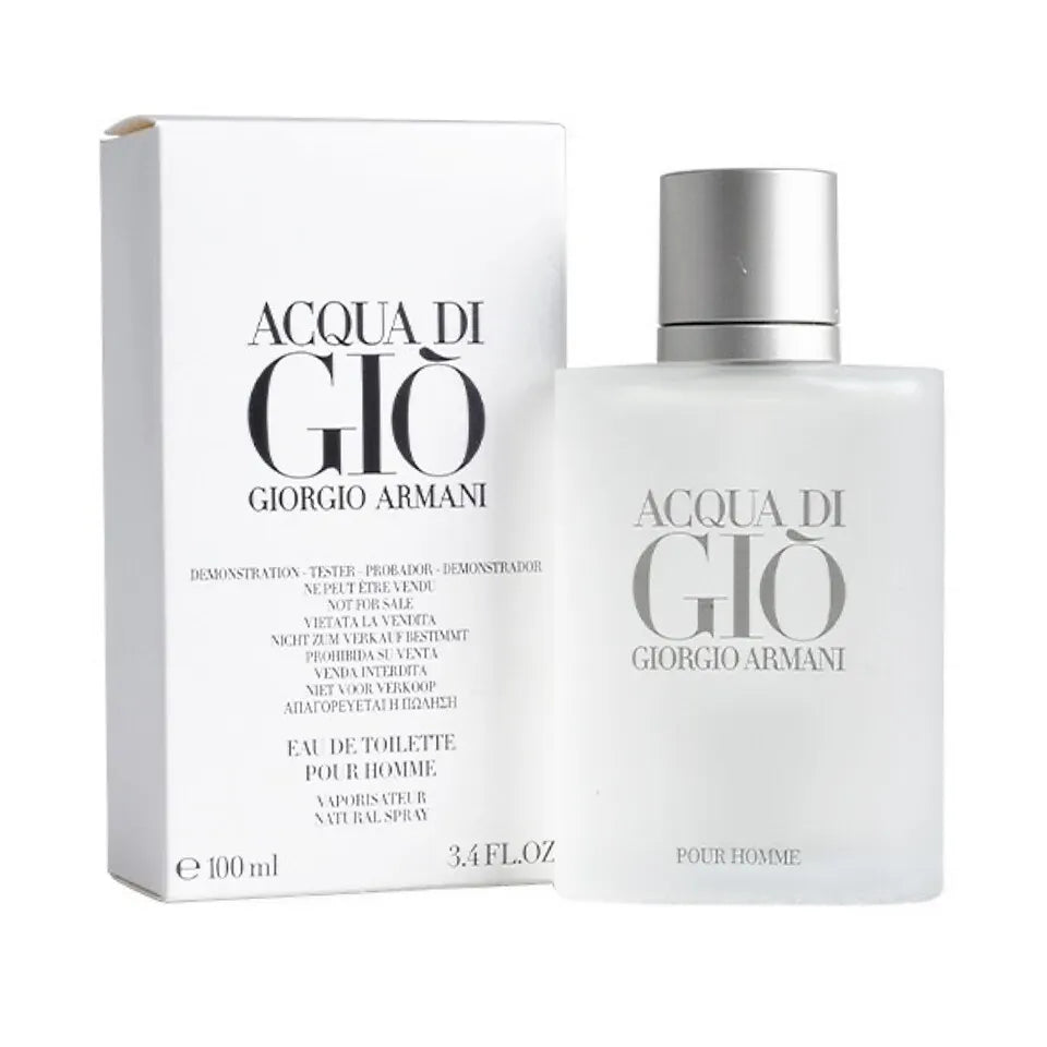 Giorgio Armani Acqua Di Gio Men's Perfume/Cologne For Men Eau De Toilette 1.0 oz / 1.7 oz / 3.4 oz / 6.7 oz / Gift Set 3.4 oz / 10.4 oz Edt Tester 3.4 oz (No Box)