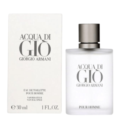 Giorgio Armani Acqua Di Gio Men's Perfume/Cologne For Men Eau De Toilette 1.0 oz / 1.7 oz / 3.4 oz / 6.7 oz / Gift Set 3.4 oz / 10.4 oz Edt 1.0 oz
