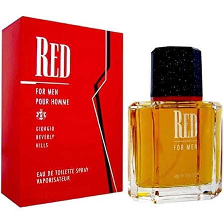 Giorgio Beverly Hills Red For Men Perfume/Cologne For Men Eau de Toilette 3.4 Oz Edt