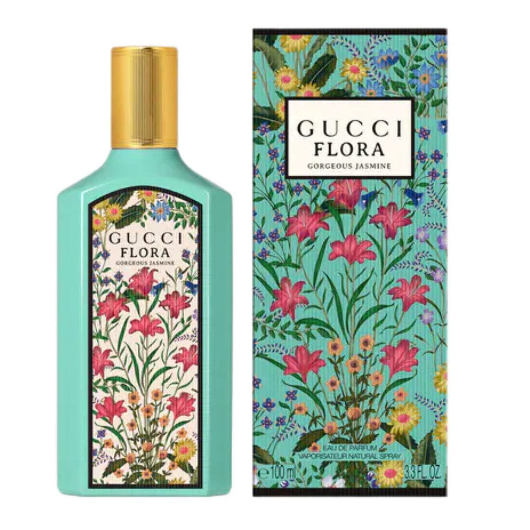 Gucci Flora Gorgeous Jasmine Women’s Perfume/Cologne For Women Eau de Parfum 1.7 oz / 3.3 oz / Gift Set 3.3 oz Edp 3.3 oz