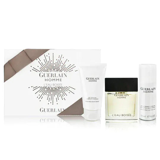 Guerlain Guerlain Homme L'Eau Boisée Cologne For Men Eau De Toilette Spray 3.3 Oz / Gift Set 2.7 Oz Edt Gift set 2.7 oz