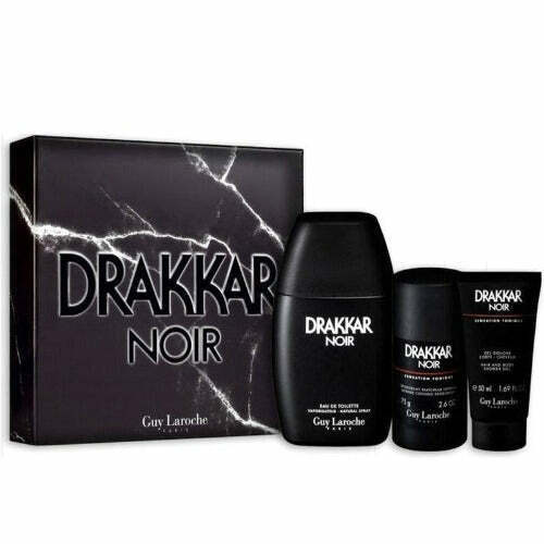 Guy Laroche Drakkar Noir Men’s Perfume/Cologne For Men Eau de Toilette 1.0 oz / 1.7 oz / 3.4 oz / 6.7 oz/ Gift Set 3.4 oz Edt Gift Set 3.4 oz