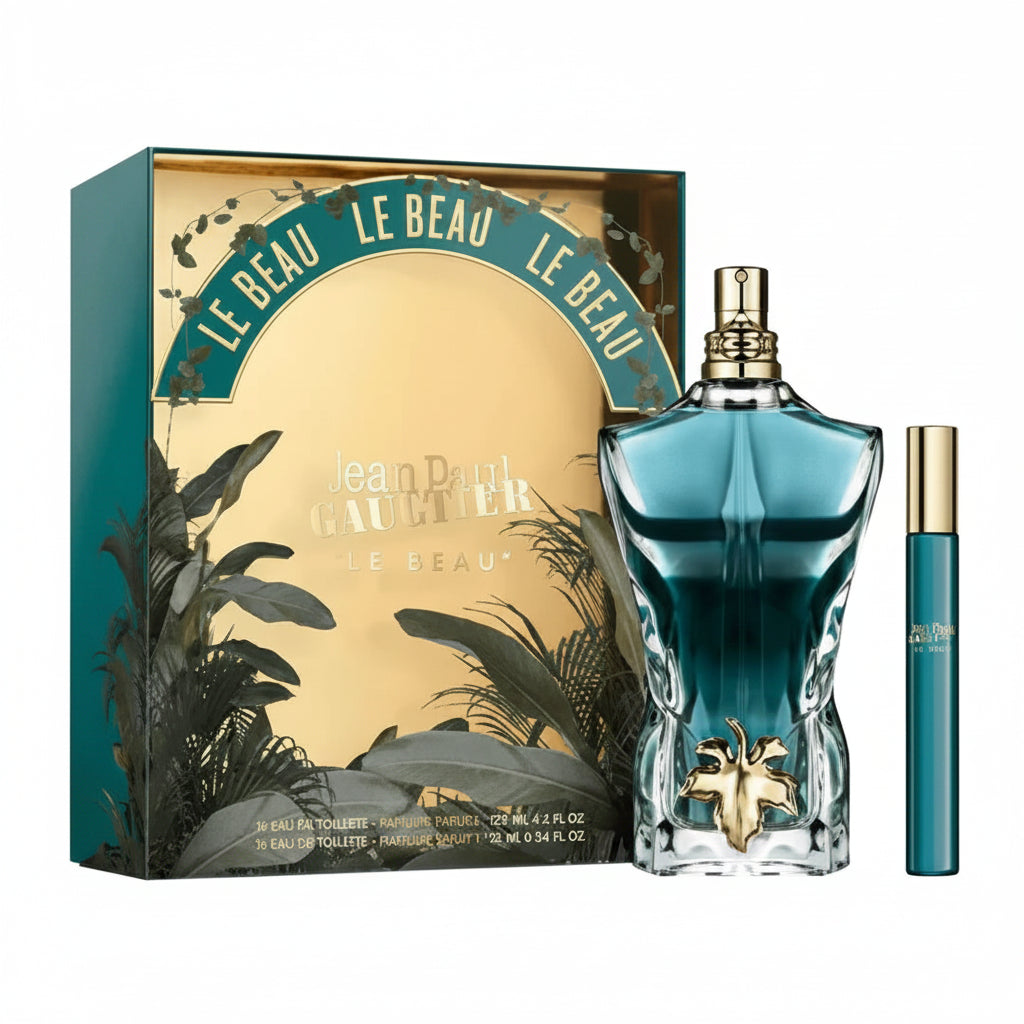 Jean Paul Gaultier Le Beau For Men Eau De Toilette Gift Set 4.2 oz / 125 ml