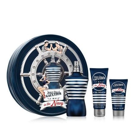 Jean Paul Gaultier Le Male In The Navy For Men Eau De Toilette Gift Set 4.2 oz / 125 ml