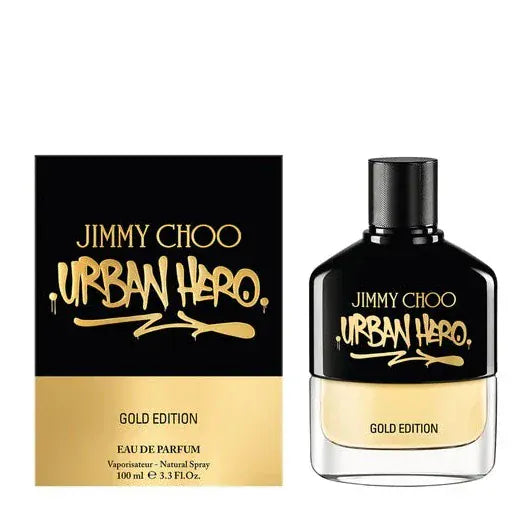 Jimmy Choo Urban Hero Gold For Men Perfume/Cologne For Men Eau de Toilette 3.4 Oz Edt