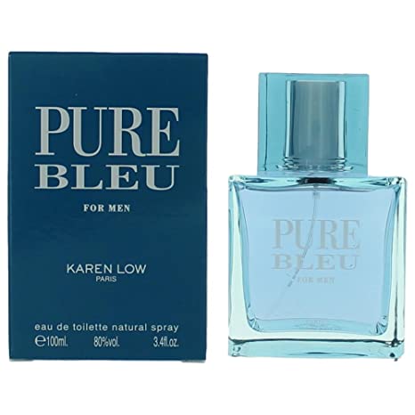 Karen Low  Pure Bleu For Men Eau De Toilette 3.4 oz / 100 ml