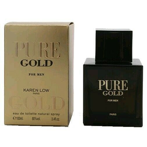Karen Low Pure Gold Perfume/Cologne For Men Eau De Toilette 3.4 Oz Edt
