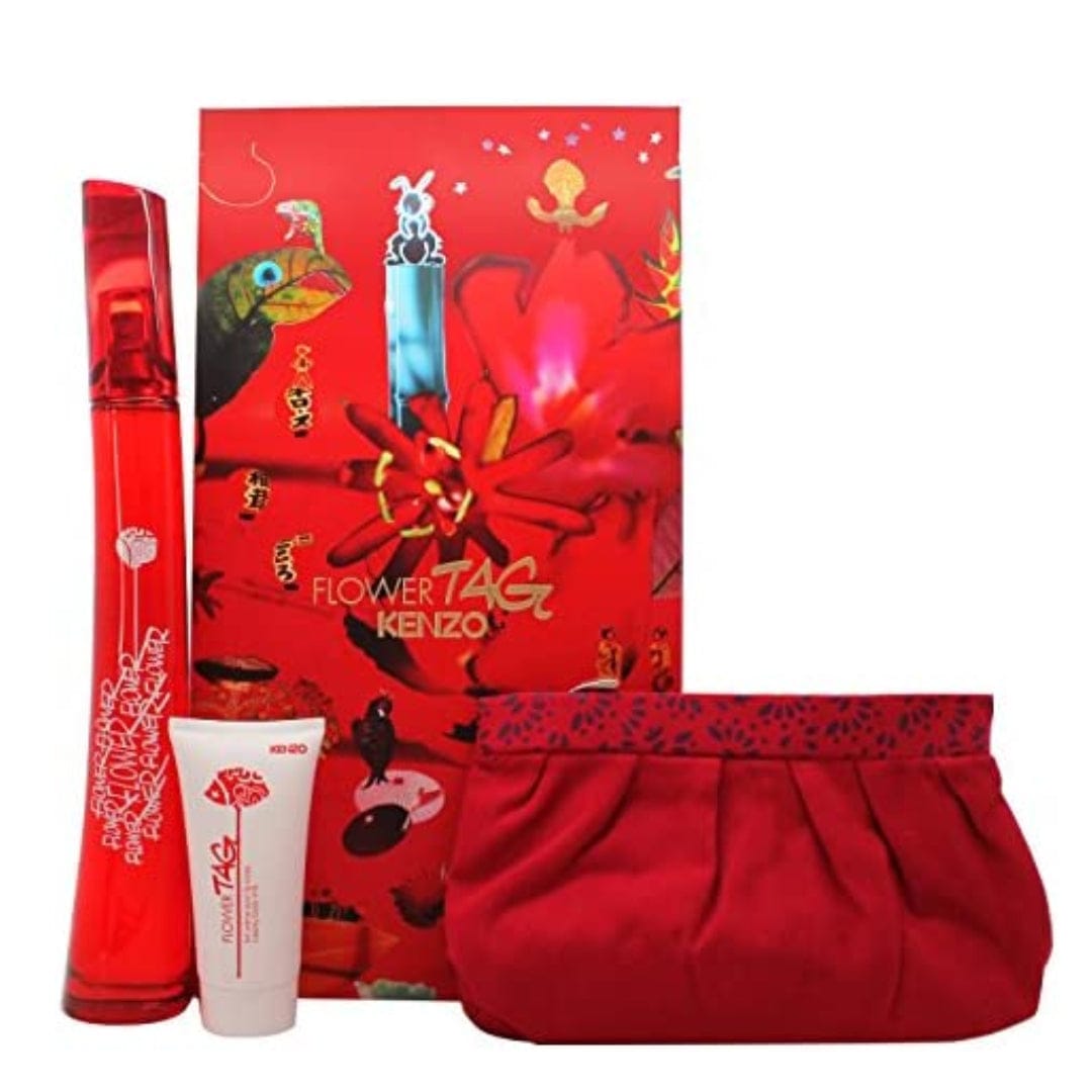 Kenzo Flower Tag  Women’s Perfume/Cologne For Women Eau de Toilette 1.7 oz / 3.4 oz / Gift Set 1.7 oz / Gift Set 3.4 oz Edt Gift Set 3.4 oz