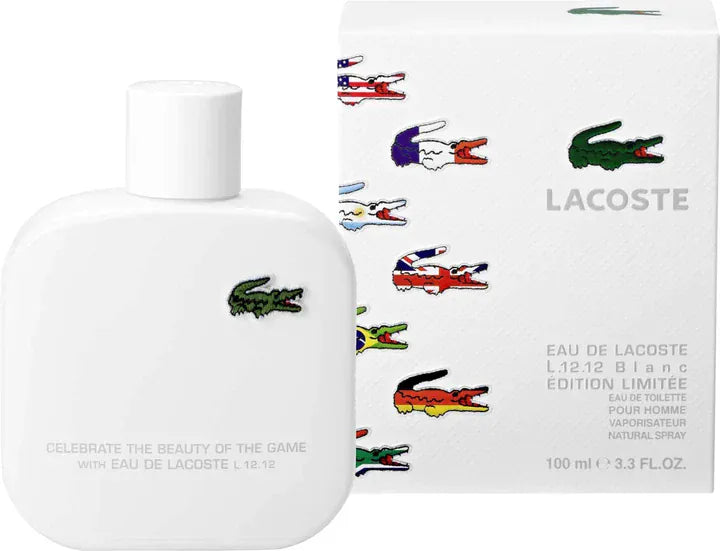 Lacoste Eau de Lacoste L.12.12 Blanc Limited Edition Men’s Perfume/Cologne For Men Eau de Toilette 3.3 Oz Edt