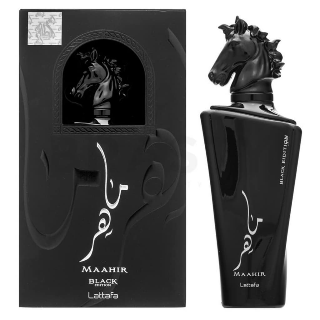 Lattafa Maahir Black Unisex Perfume/Cologne For Men & Women Eau de Parfum 3.4 oz Edp