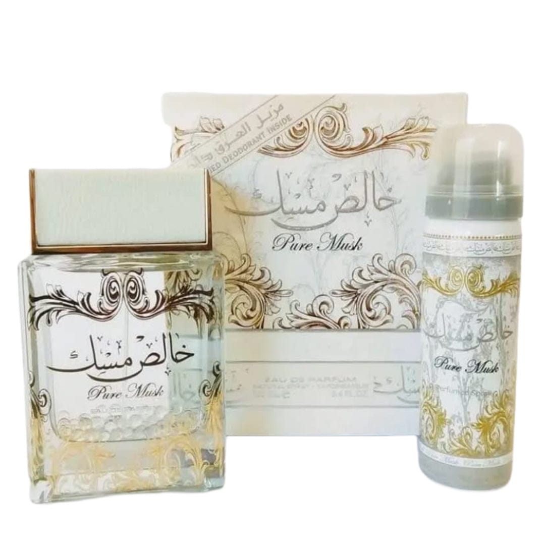 Lattafa Pure Musk Unisex Perfume/Cologne For Men & Women Eau de Parfum 3.4 oz / Gift Set 3.4 ozEdp Gift Set 3.4 oz