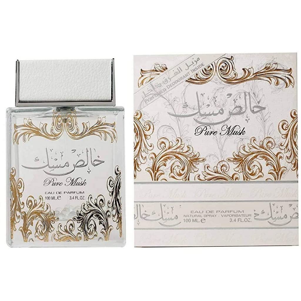 Lattafa Pure Musk Unisex Perfume/Cologne For Men & Women Eau de Parfum 3.4 oz / Gift Set 3.4 ozEdp 3.4 oz