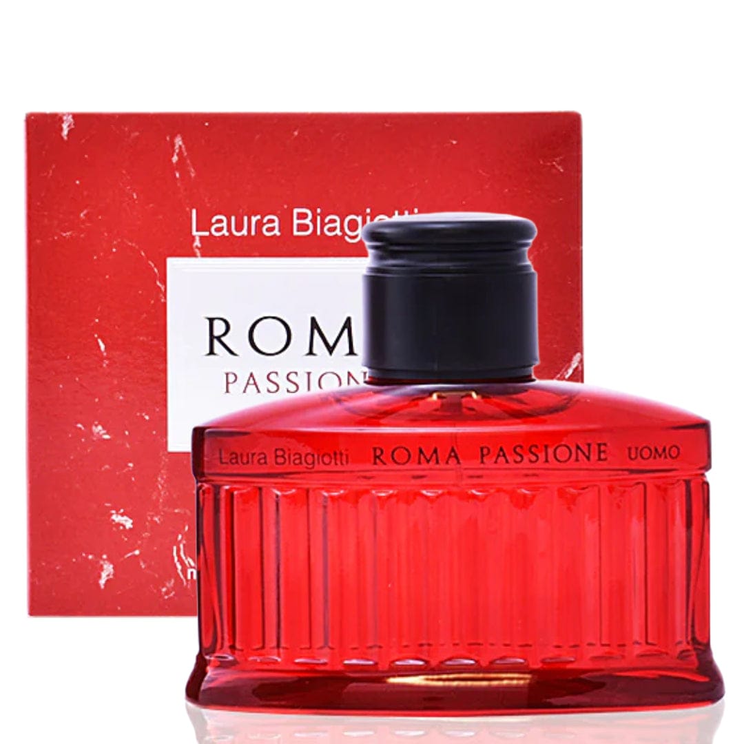 Laura Biagiotti Roma Passione Uomo Men’s Perfume/Cologne For Men Eau de Toilette 4.2 oz Edt