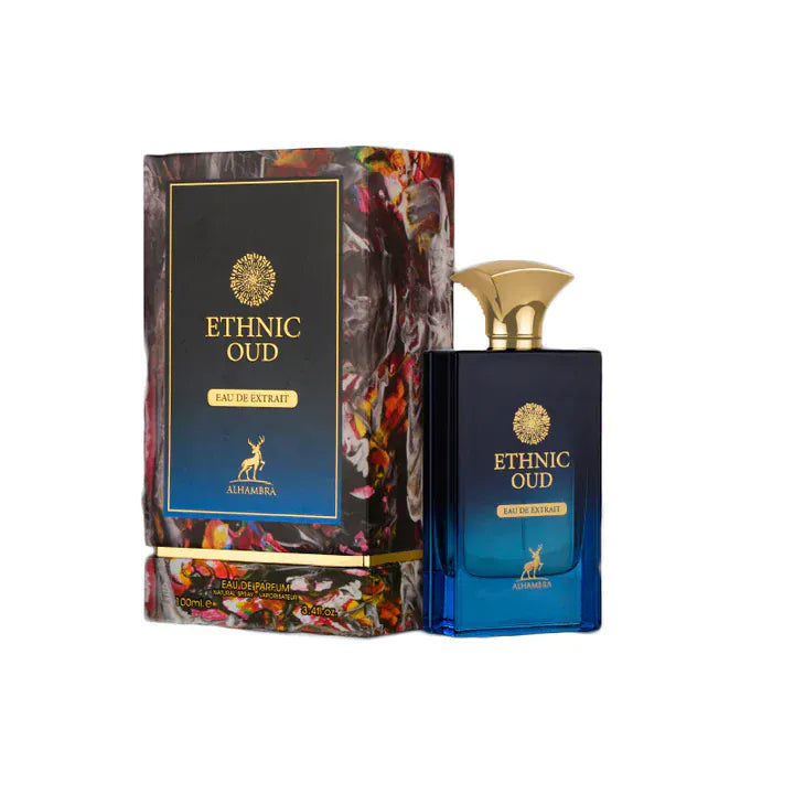 Maison Alhambra Ethnic Oud  Men’s Perfume/Cologne For Men Eau de Parfum 3.4 Oz Edp
