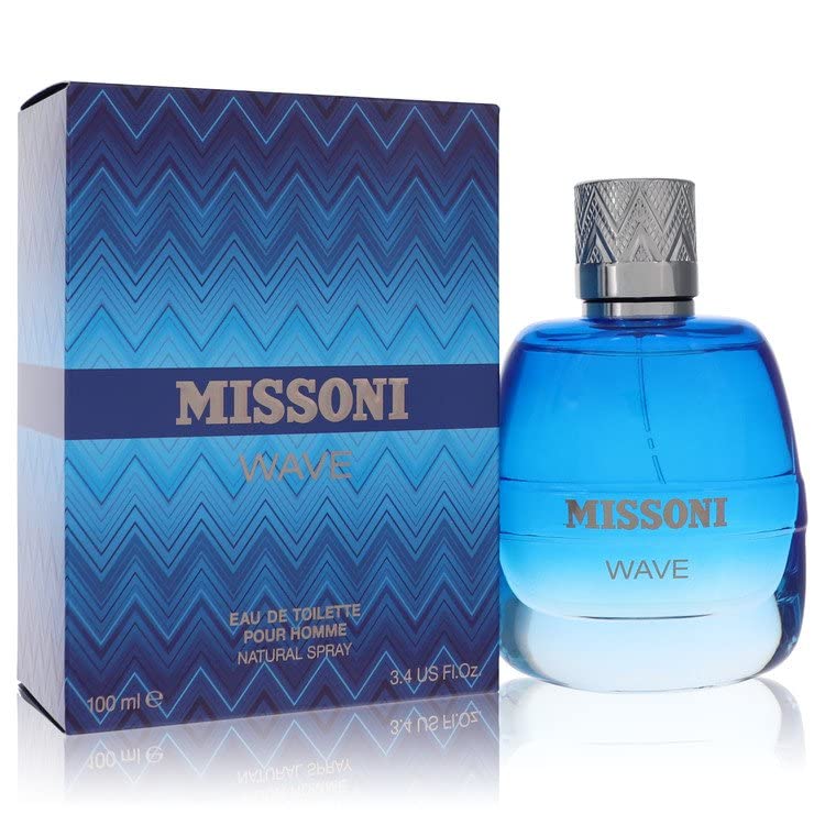 Missoni Wave Men’s Perfume/Cologne For Men Eau de Toilette 3.4 oz / Gift Set 3.4 oz Edt 3.4 oz