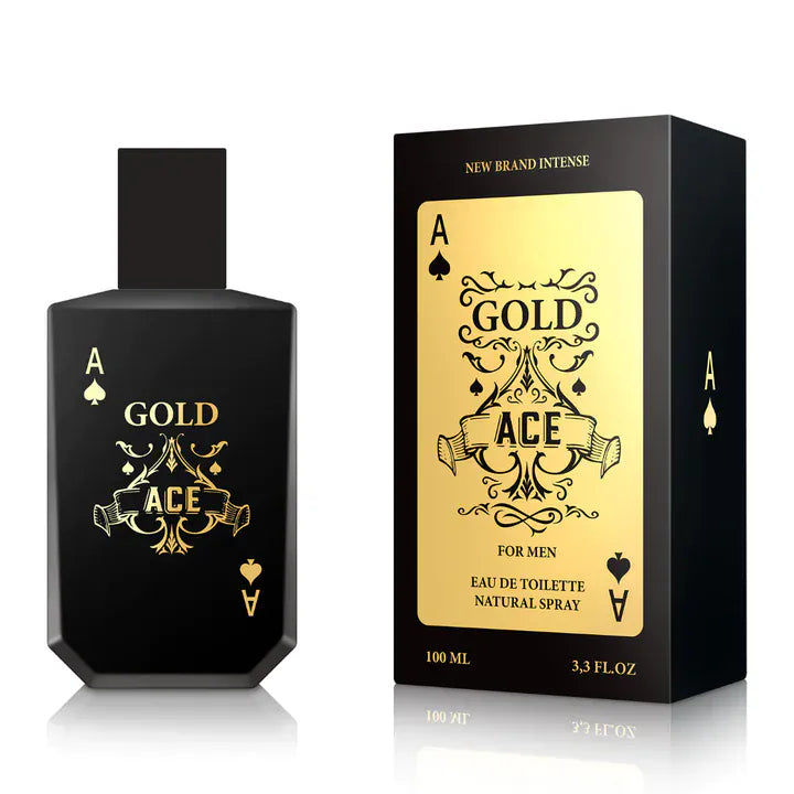 New Brand Intense Gold Ace Men’s Perfume/Cologne For Men Eau de Parfum 3.3 oz Edp