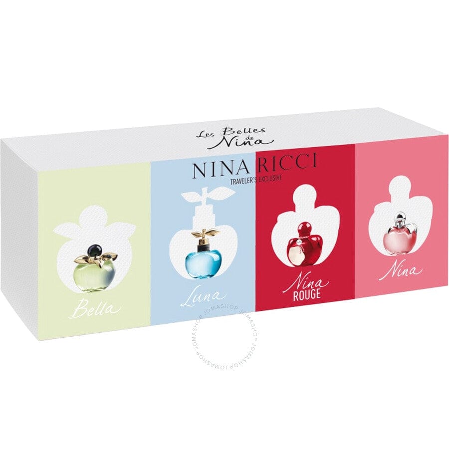 Nina Ricci Mini Set Women's Perfume/Cologne For Women 4 x 0.14 oz Edt