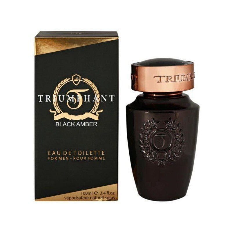 Nu Parfums Triumphant Black Amber Men’s Perfume/Cologne For Men Eau de Toilette 3.4 oz Edt