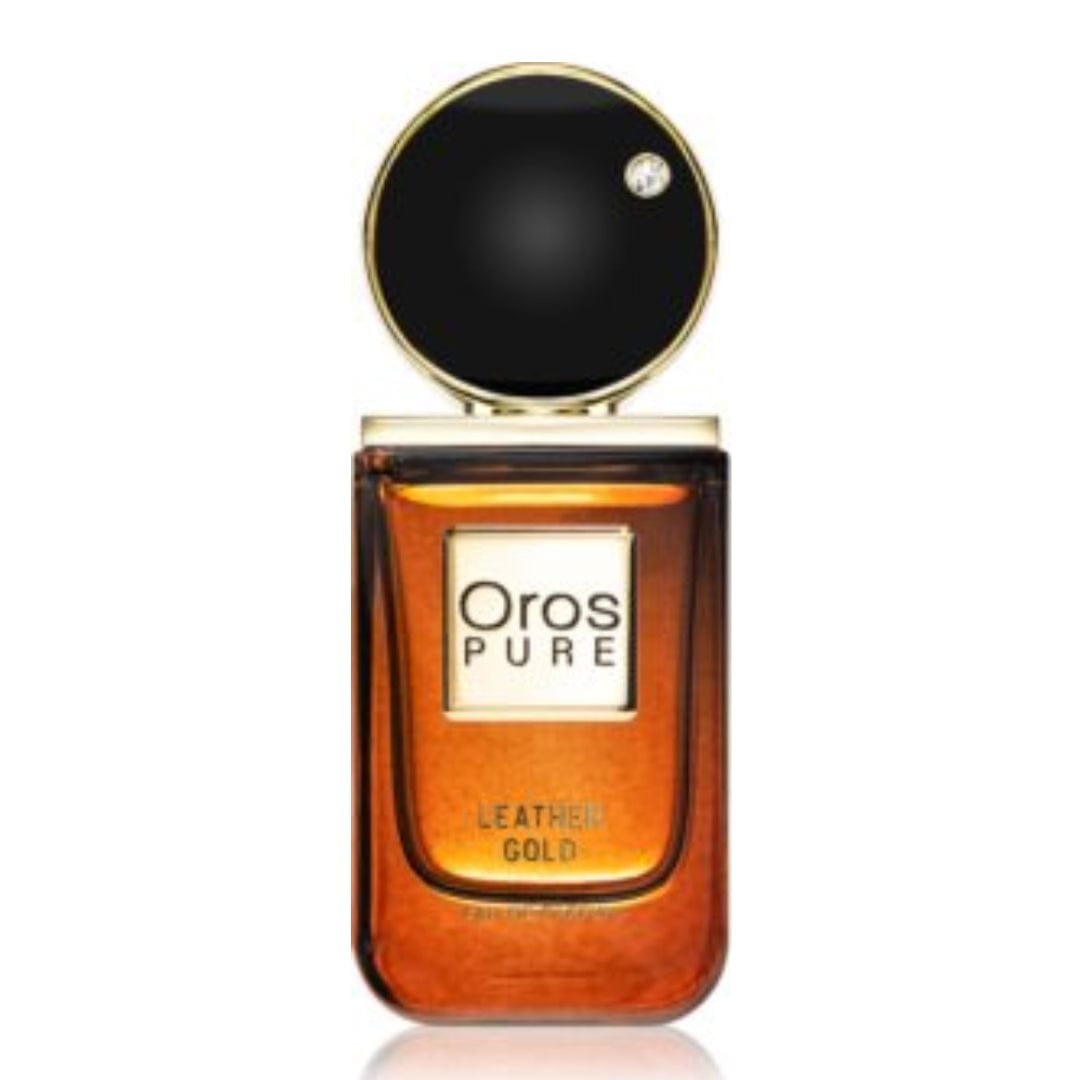 Oros Pure Leather Gold Unisex Perfume/Cologne For Men & Women Eau de Parfum 3.4 Oz Edp