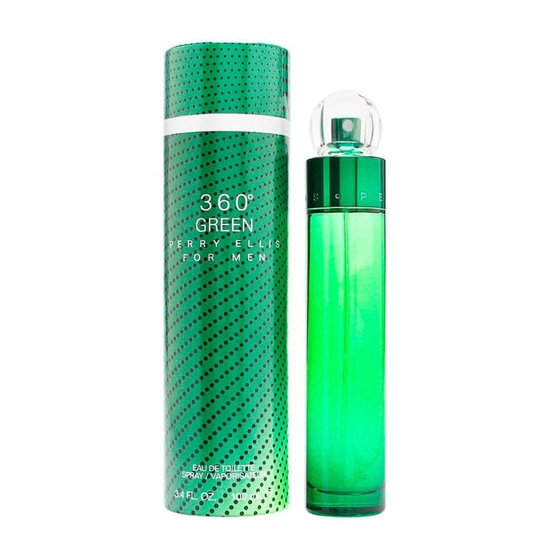 Perry Ellis 360° Green Cologne For Men Eau De Toilette Spray 3.4 Oz