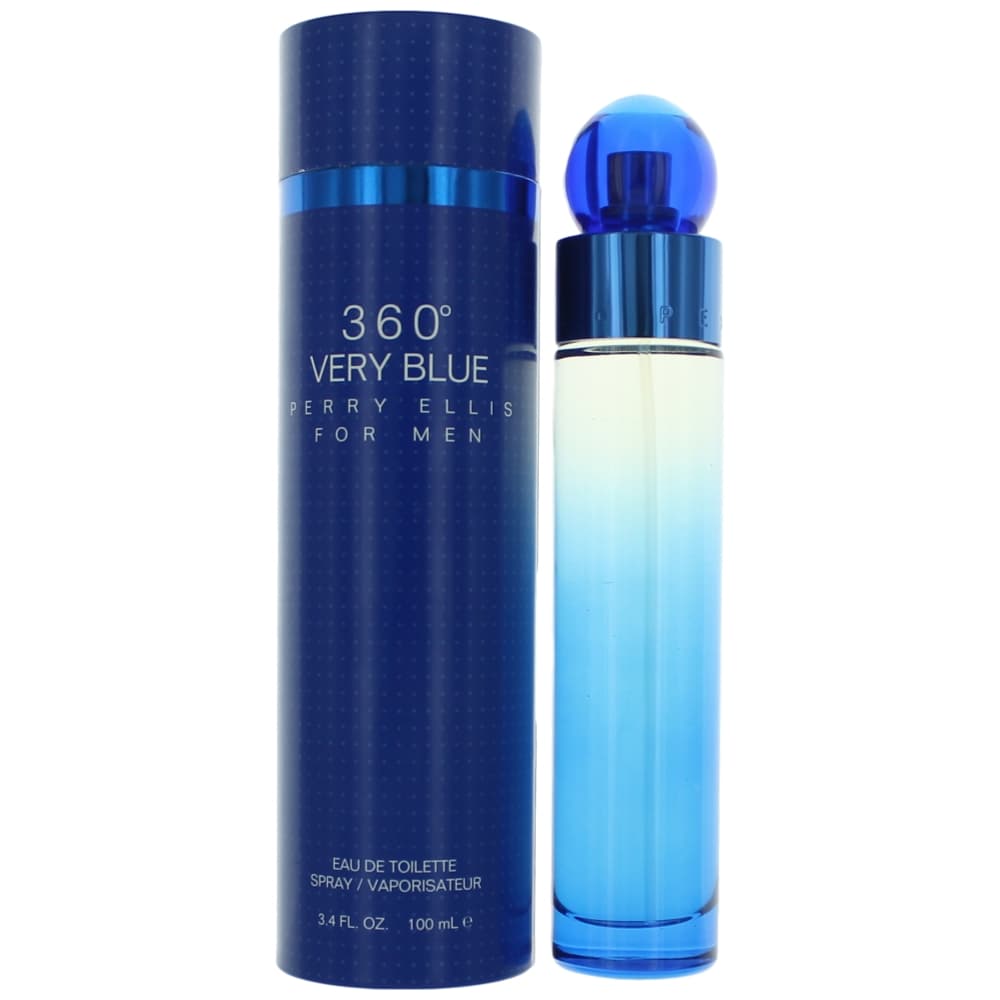 Perry Ellis 360° Very Blue Men's Perfume/Cologne For Men Eau De Toilette 3.4 oz / Gift Set 3.4 oz Edt 3.4 oz
