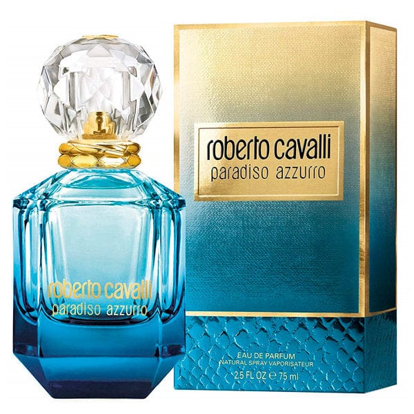 Roberto Cavalli Paradiso Azzurro Perfume For Women Eau De Parfum 2.5 Oz