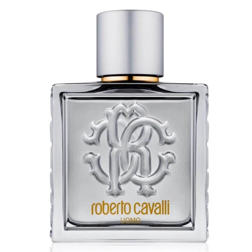 Roberto Cavalli Uomo Silver Essence Cologne For Men Eau De Toilette 3.4 Oz