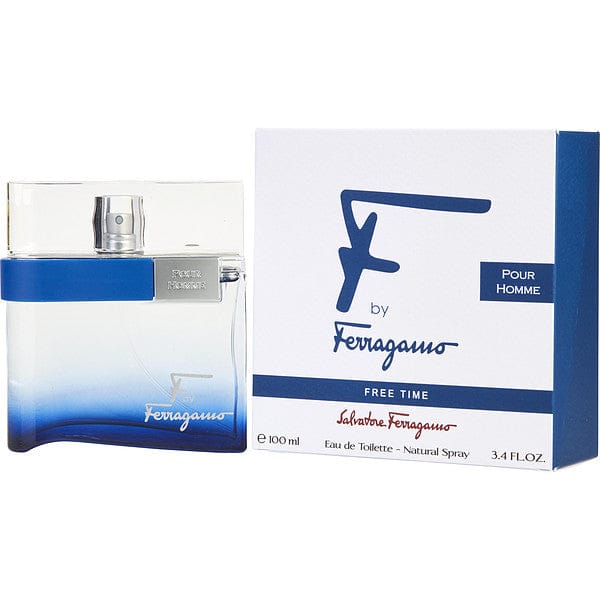 Salvatore Ferragamo F By Ferragamo Free Time Cologne For Men Eau De Toilette Spray 3.4 Oz