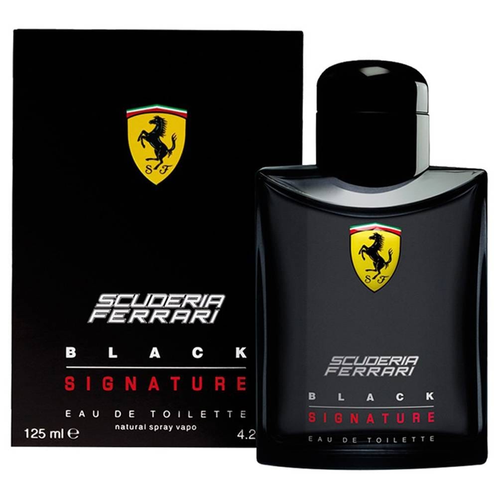 Scuderia Ferrari Black Signature Cologne For Men Eau De Toilette 4.2 Oz