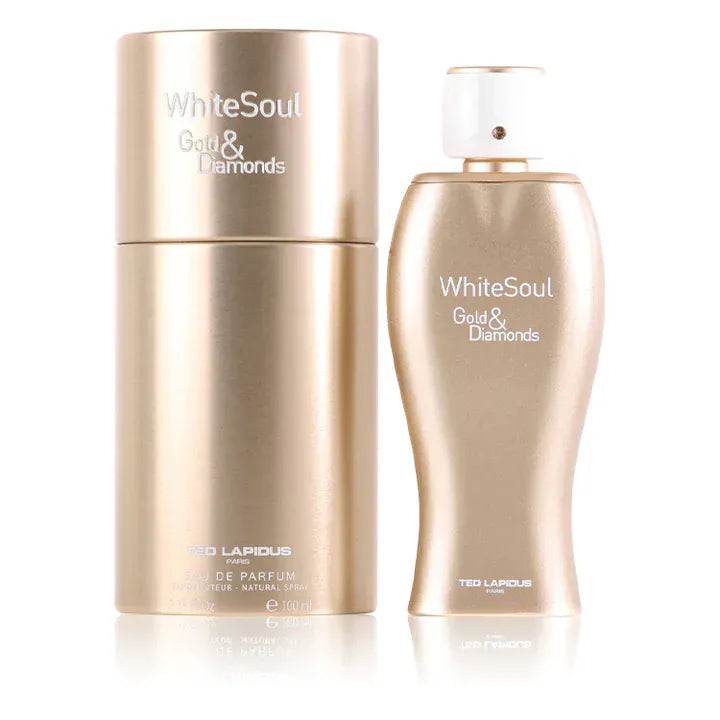 Ted Lapidus White Soul Gold & Diamonds Women Perfume/Cologne For Women  Eau de Parfum 3.4 Oz Edp