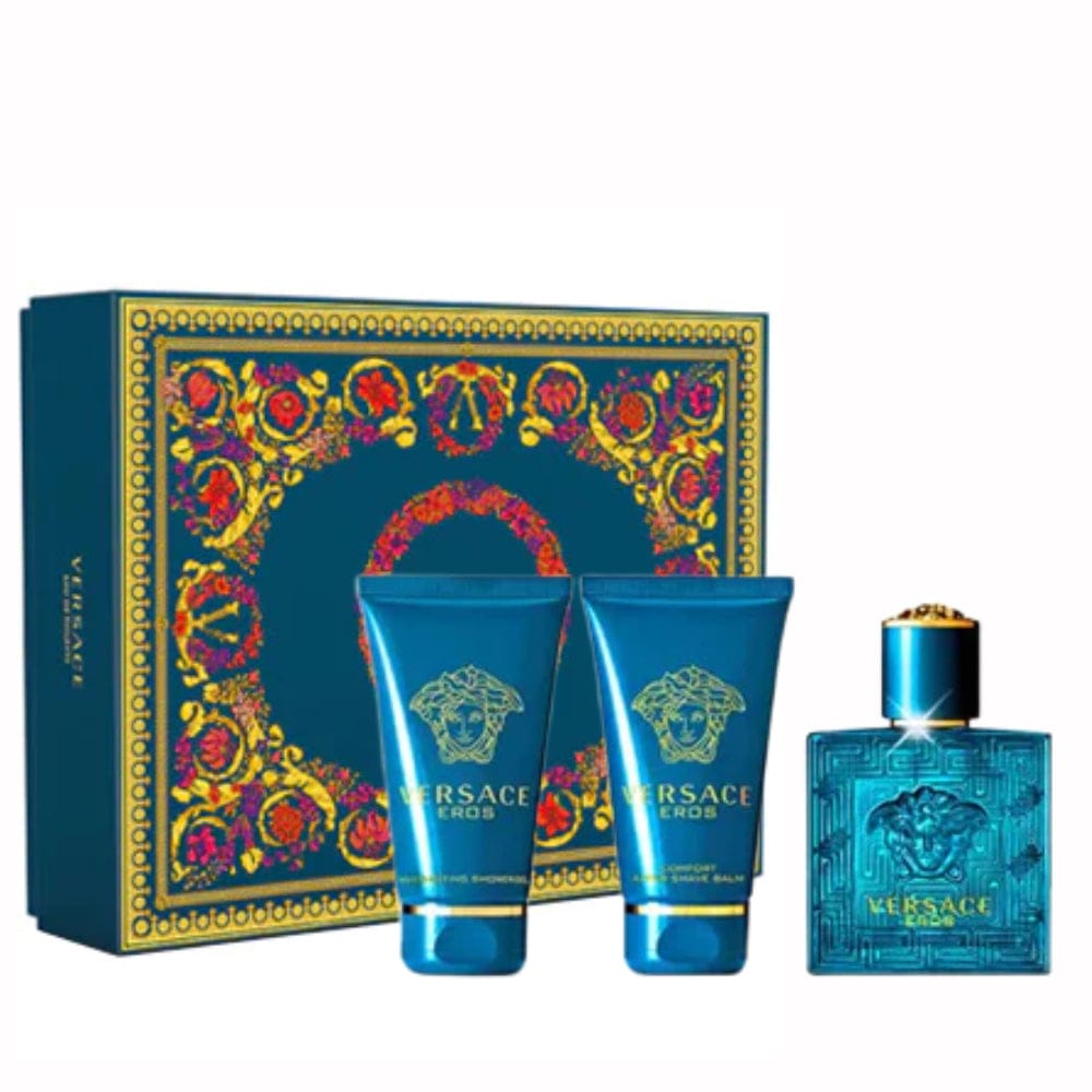 Versace Eros Cologne For Men Eau De Toilette Gift Set 1.7 oz / 50 ml