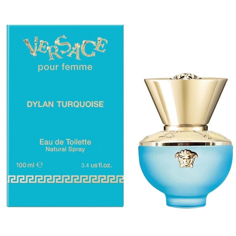 Versace Pour Femme Dylan Turquoise For Women Eau De Toilette 3.4 oz / 100 ml