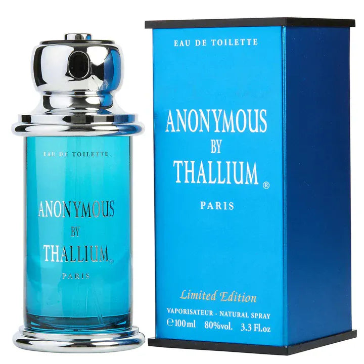 Yves de Sistelle Thallium Anonymous For Men/Cologne For Men Eau de Toilette 3.3 Oz Edt