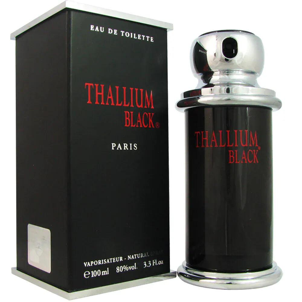 Yves de Sistelle Thallium Black For Men/Cologne For Men Eau de Toilette 3.3 Oz Edt