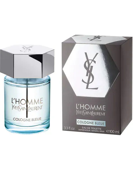 Yves Saint Laurent L’Homme Cologne Bleue - For Men Eau de Toilette 3.3 oz / 100 ml